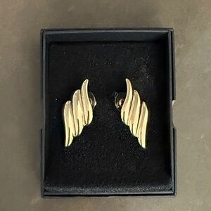 Coorweel Large Gold Statement Chunky Stud Earrings